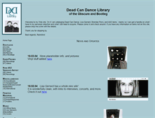 Tablet Screenshot of deadcandancelibrary.com